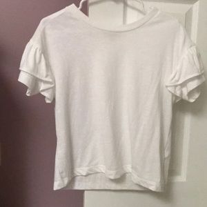Madewell ruffle sleeve tee